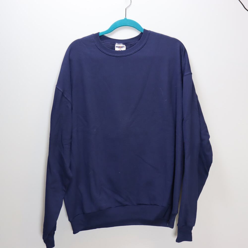 Jerzees NuBlend Navy Crewneck Sweatshirt XL‎ Vintage Blank NWOT